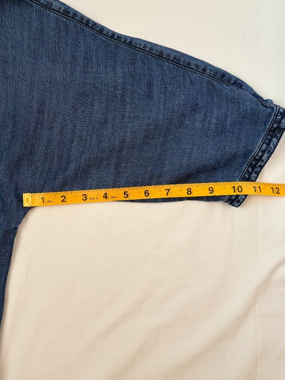 Coldwater Creek Tencel Denim 3/4 Dolman Button Sleeve Shirt Large - Picture 10 of 10